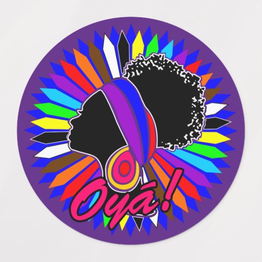 Maferefun Oyá Labels (Design 2)