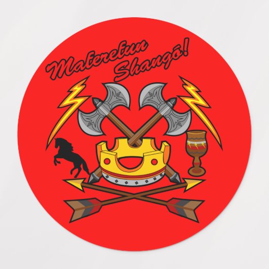 Maferefun Shangó Labels (Design 2)