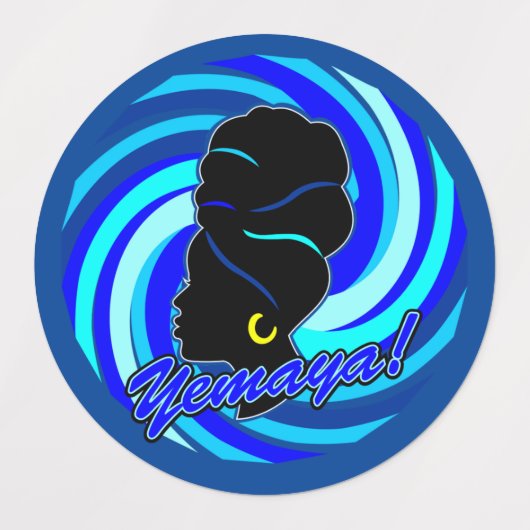 Maferefun Yemaya Labels (Design 2)