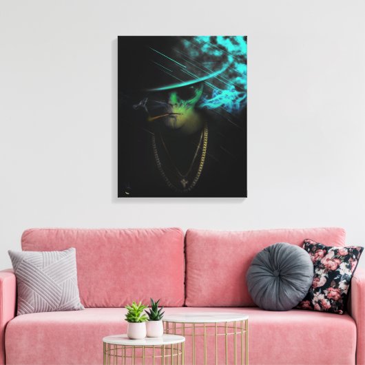 Maffia Alien Canvas Afdruk (Insitu (Woonkamer))