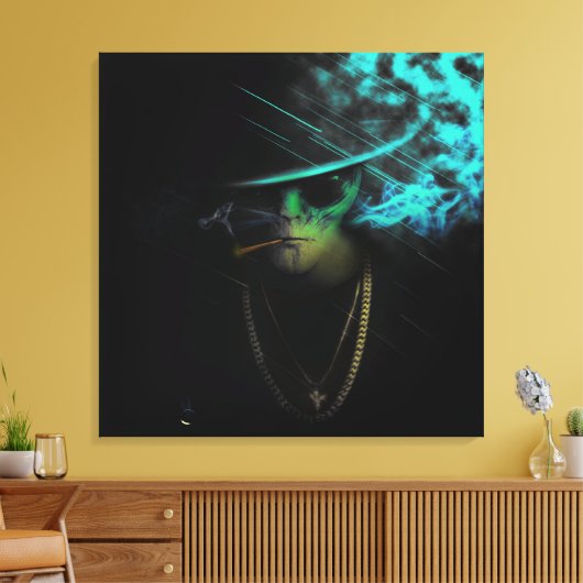 Maffia Alien Canvas Afdruk (Insitu (Woonkamer))