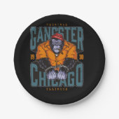 maffia--kleurrijk-ontwerp papieren bordje (Voorkant)