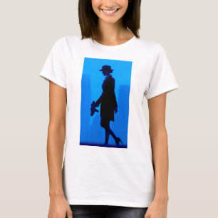 Maffia meisje fedora T-shirt 