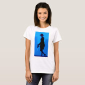 Maffia meisje fedora T-shirt (Voorkant volledig)
