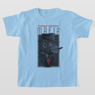 Mafia-aap die sigaar rookt grafische T-shirt   Jap