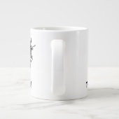 Mafia baas voor kogelgaten grote koffiekop (Achterkant)