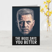 MAFIA "BETER WEL Gauw" GRAPPIGE GANGSTER KAART (Gele Bloem)