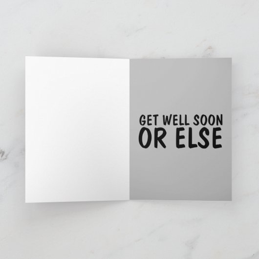 MAFIA "BETER WEL GEZOND" GRAPPIGE GANGSTER KAART (Binnen)