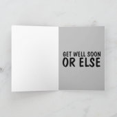 MAFIA "BETER WEL VLUG" GRAPPIGE GANGSTER KAART (Binnen)