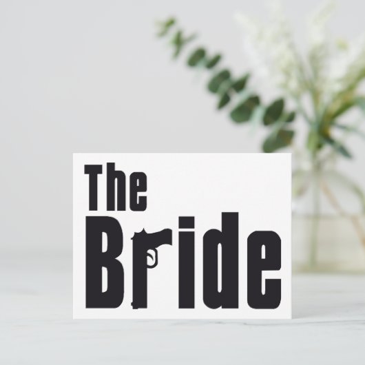 Mafia Bride Briefkaart (Staand voorkant)