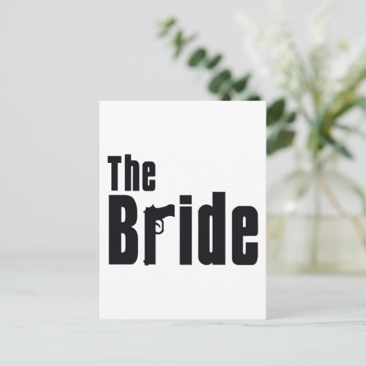 Mafia Bride Briefkaart (Staand voorkant)