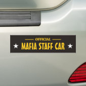 Mafia bumper_sticker bumpersticker (Op auto)
