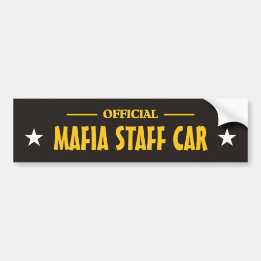 Mafia bumper_sticker bumpersticker (Voorkant)