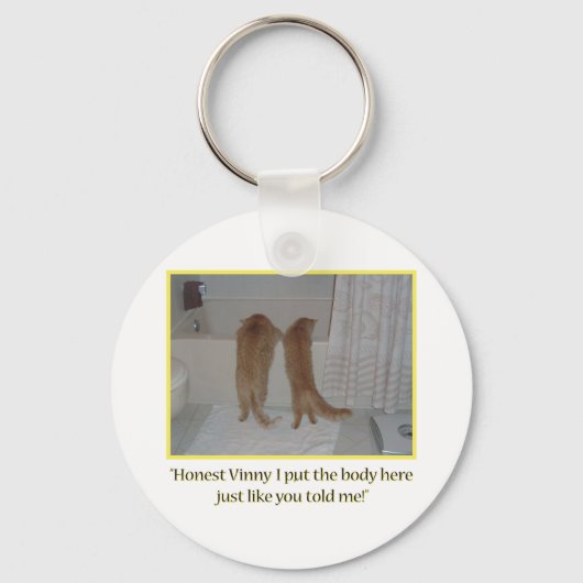 Mafia Cats Humor Sleutelhanger (Voorkant)