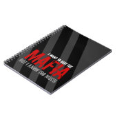 Mafia en Facebook Addics Parody Joke Satire Notitieboek (Linkerzijde)