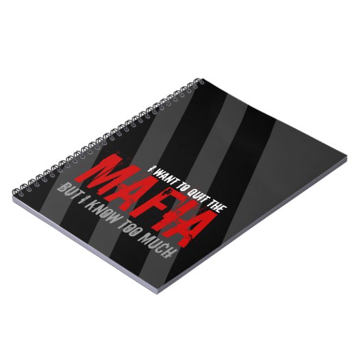 Mafia en Facebook Addics Parody Joke Satire Notitieboek (Linkerzijde)