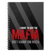 Mafia en Facebook Addics Parody Joke Satire Notitieboek (Voorkant)