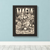 Mafia King of Crime Canvas Print (Insitu (Houten vloer))