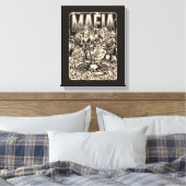 Mafia King of Crime Canvas Print (Insitu (Slaapkamer))