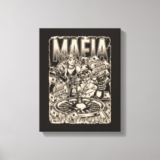Mafia King of Crime Canvas Print