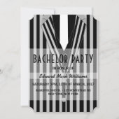 Mafia Kostuum Bachelorfeest Kaart (Voorkant)