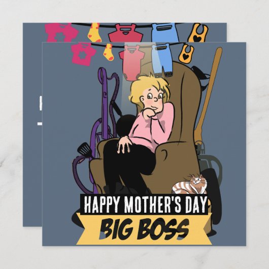 Mafia Moeder: Moederdag Editie Feestdagenkaart (Voorkant / Achterkant)