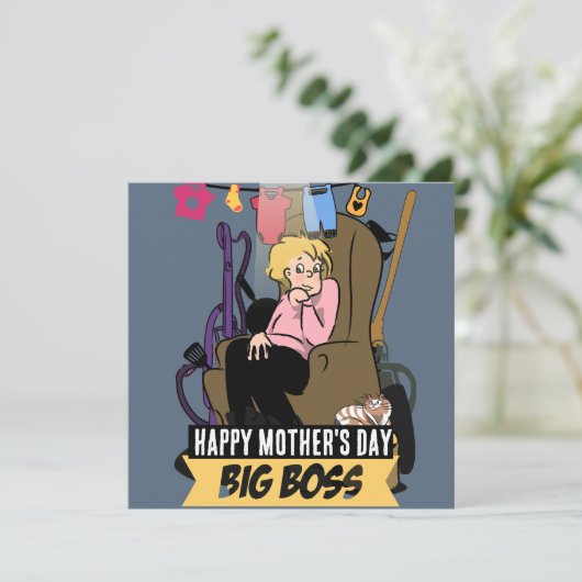 Mafia Moeder: Moederdag Editie Feestdagenkaart (Staand voorkant)
