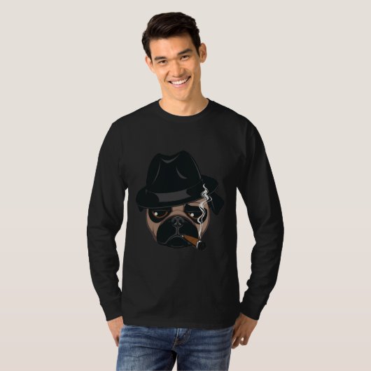 Mafia pug Classic T-Shirt 987 (Voorkant volledig)