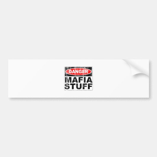 Mafia spullen bumpersticker (Voorkant)