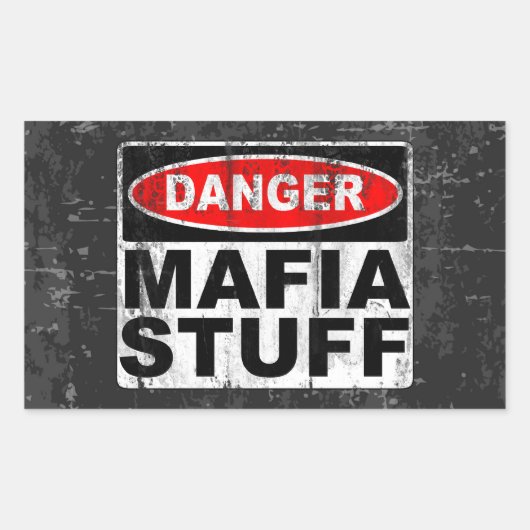 Mafia Stuff Rechthoekige Sticker (Voorkant)