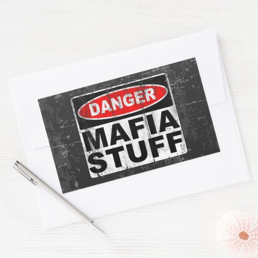 Mafia Stuff Rechthoekige Sticker (Envelop)