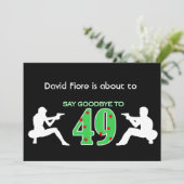 Mafia Style 50th Birthday Celebration Kaart (Staand voorkant)