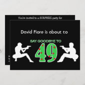 Mafia Style 50th Birthday Celebration Kaart (Voorkant / Achterkant)