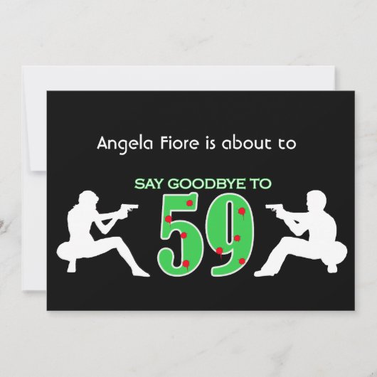 Mafia Style 60th Birthday Celebration Kaart (Voorkant)