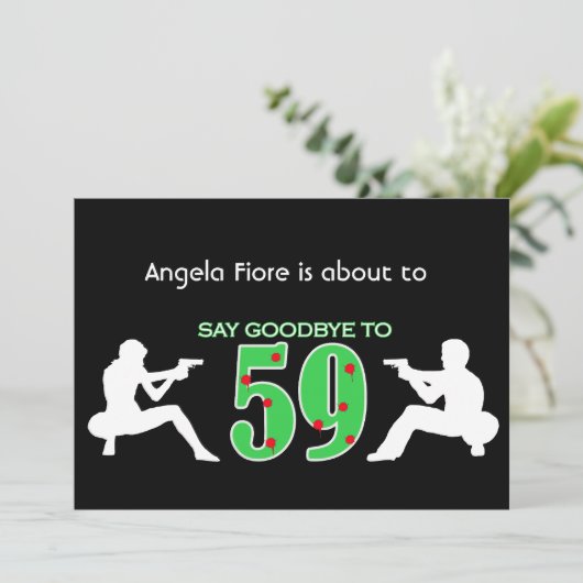 Mafia Style 60th Birthday Celebration Kaart (Staand voorkant)