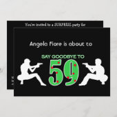 Mafia Style 60th Birthday Celebration Kaart (Voorkant / Achterkant)