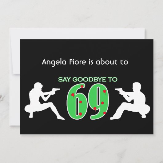 Mafia Style 70th Birthday Celebration Kaart (Voorkant)