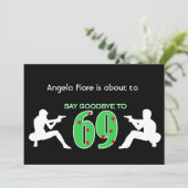 Mafia Style 70th Birthday Celebration Kaart (Staand voorkant)