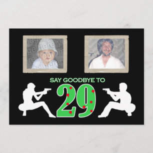 Mafia Style Foto 30th Birthday Celebration Kaart