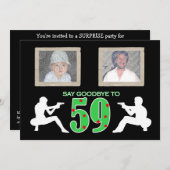 Mafia Style Foto 60th Birthday Celebration Kaart (Voorkant / Achterkant)