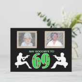 Mafia Style Foto 70th Birthday Celebration Kaart (Staand voorkant)