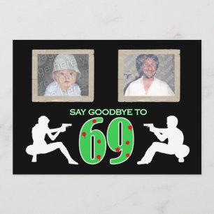 Mafia Style Foto 70th Birthday Celebration Kaart