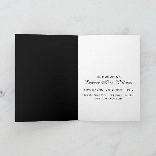 Mafia Suit Bachelor Party Invitation (Binnen)