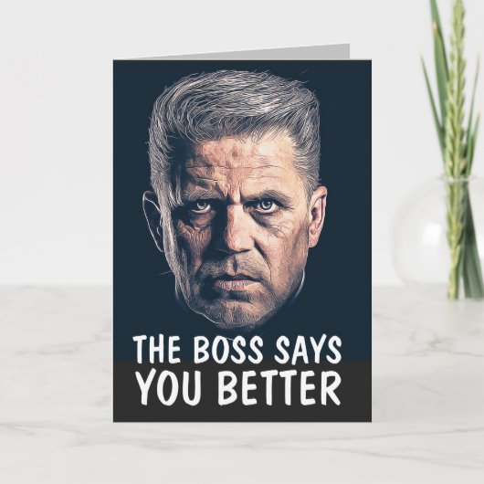 MAFIA VADERDAG GRAPPIGE GANGSTER KAART (Voorkant)