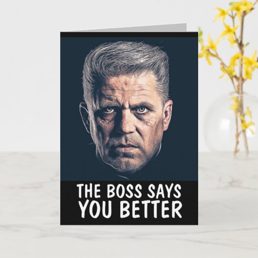 MAFIA VERJAARDAG GRAPPIGE GANGSTER KAART (Gele Bloem)