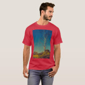 mafield parrish art nouveau retro t-shirt (Voorkant volledig)