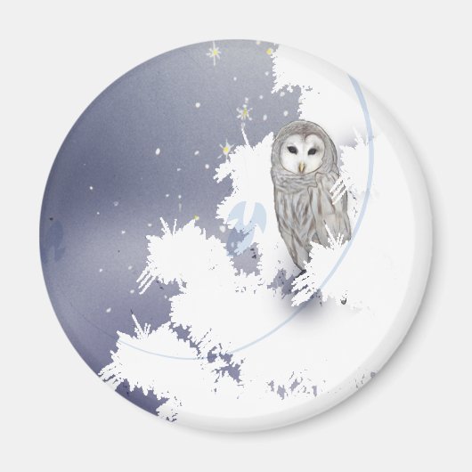 MAG003 Winter Uil Magneet (Voorkant)