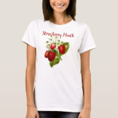 Mag aardbeienmaand,  aardbeien t-shirt (Voorkant)