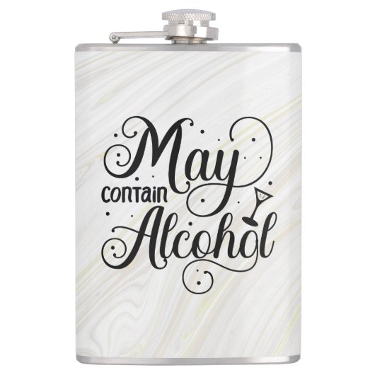 Mag alcohol bevatten heupfles (Voorkant)