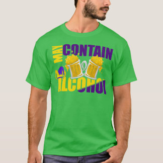 Mag alcohol bevatten Mardi Gras 2021, afsluiter T-shirt
